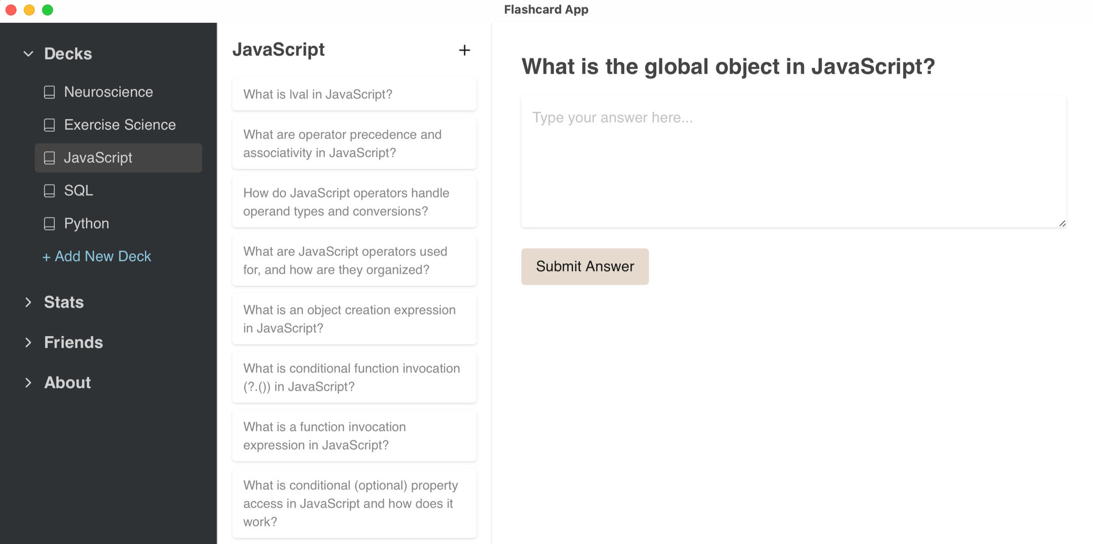 Our new flashcard app